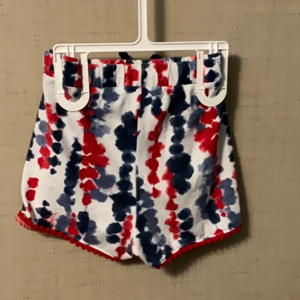 Kids Red and Blue Patterned Shorts